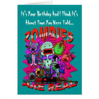Zombie Birthday Cards | Zazzle
