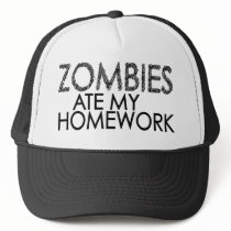 Zombies at my Homework hats