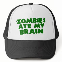 Zombies Ate My Brain Mesh Hat