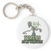 Zombies Ate My Homework Keychain