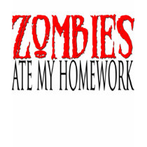 Zombies ate my homework t-shirts