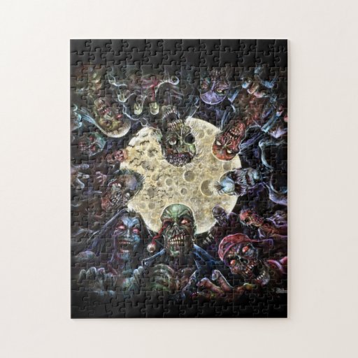 Zombies Attack (Zombie Horde) Jigsaw Puzzle Zazzle
