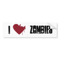 Zombies bumper stickers