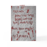 zombies christmas wish cards