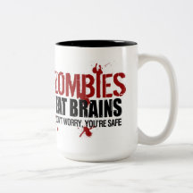ZOMBIES EAT BRAINS MUGS