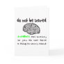 ZOMBIES EAT BRAINS T-SHIRTS AND GIFTS GREETING CARD