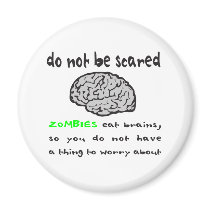 ZOMBIES EAT BRAINS T-SHIRTS AND GIFTS magnets by frankdeloach ZOMBIES EAT BRAINS T-SHIRTS AND GIFTS magnets