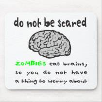 ZOMBIES EAT BRAINS T-SHIRTS AND GIFTS mousepads