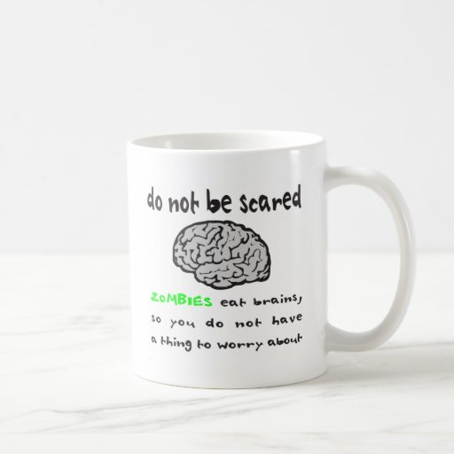 ZOMBIES EAT BRAINS T-SHIRTS AND GIFTS MUG