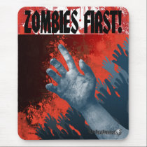 Zombies First! mousepads