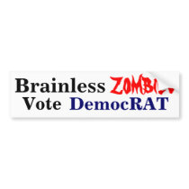 Zombies for Democrats Bumper Sticker