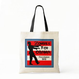 Zombies For Obama Fun Halloween Bag