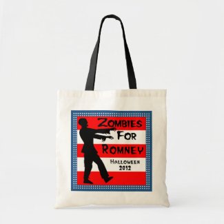 Zombies For Romney Fun Halloween Bag