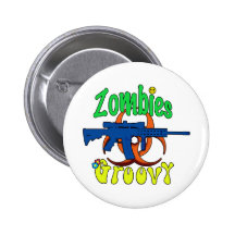Zombies groovy pins