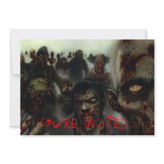 Zombies Halloween Invitation