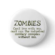 Zombies Industrial Military Complex buttons by JaZilla Zombies Industrial Military Complex buttons