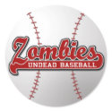 ZOMBIES Undead Baseball - sticker by twilight_cat ZOMBIES Undead Baseball - sticker