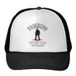 Zombies Warning - They Want To Eat Your Brains! Mesh Hats