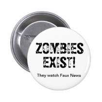 Zombies Watch Faux News Pin