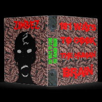 ZombieZ 101 WAYS TO COOK  BRAIN RECIPE BINDER