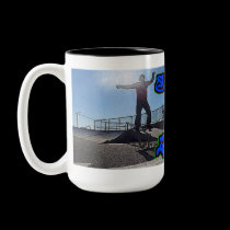 ZombieZ BOARDSLIDE SKATE 4 LIFE TALL COFFEE MUG. by twistedgem71 ZombieZ BOARDSLIDE SKATE 4 LIFE TALL COFFEE MUG.