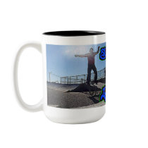 ZombieZ BOARDSLIDE SKATE 4 LIFE TALL COFFEE MUG. by twistedgem71 ZombieZ BOARDSLIDE SKATE 4 LIFE TALL COFFEE MUG.