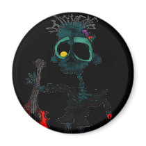 Zomby Rockstar Magnet by alalge Zomby Rockstar Magnet