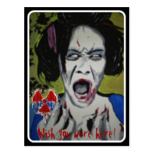 'ZomGeisha' Postcard