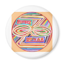 ZONAR - Karuna Reiki Symbol by Navin Joshi Fridge Magnet