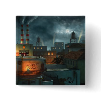 Zone Industrielle - Night Pinback Button