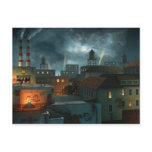 Zone Industrielle - Night Post Cards