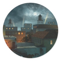Zone Industrielle - Night Round Stickers