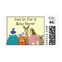 Zoo Animal Baby Shower Stamp