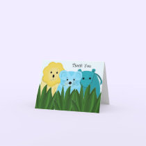 Zoo Animal Thank You cards