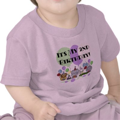 Zoo Animals 2nd Birthday Tshirts and Gifts