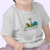 Zoo Animals Baby's 1st Birthday t-shirts