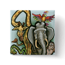 Zoo Animals buttons by FunGraphix Zoo Animals buttons