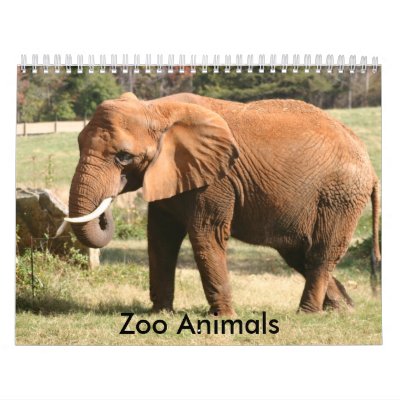 Zoo Animals Calendar by bekkiann13
