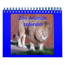 Zoo Animals calendar