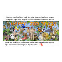 Zoo Animals Childrens Wall Art Poster Print by zooogle Zoo Animals Childrens Wall Art Poster Print
