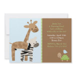 Zoo Animals Personalized Invitation
