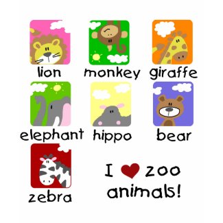 Zoo Animals Tshirts and Gifts shirt