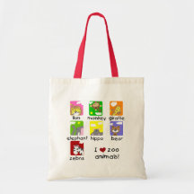 Zoo Animals Tshirts and Gifts Canvas Bag