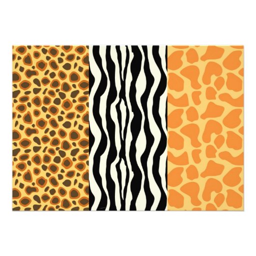 Zoo Animals - Wild Animals Birthday Invitation