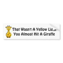 Zoo Crew Giraffe Bumper Stickers