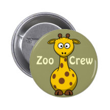 Zoo Crew Giraffe Button