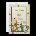 ZOO CREW Jungle Safari Baby Shower 5x7 Personalized Invites