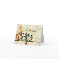 ZOO CREW Jungle Safari Folded thank you note card
