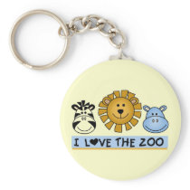 Zoo Friends T-shirts and Gifts Key Chain