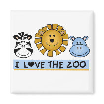 Zoo Friends T-shirts and Gifts Fridge Magnets